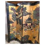 Gorgeous Vintage Chinese Decorative Panel Screen / Room Divider / Chinese Six-Panel Folding Screen