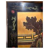 Gorgeous Vintage Chinese Decorative Panel Screen / Room Divider / Chinese Six-Panel Folding Screen
