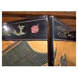 Gorgeous Vintage Chinese Decorative Panel Screen / Room Divider / Chinese Six-Panel Folding Screen