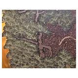 Gorgeous Vintage Chinese Decorative Panel Screen / Room Divider / Chinese Six-Panel Folding Screen