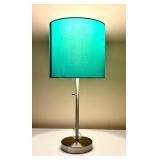 Petite Table Lamp with Turquoise Shade
