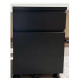 Black Two Drawer File Cabinet