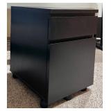 Black Two Drawer File Cabinet
