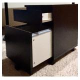 Black Two Drawer File Cabinet
