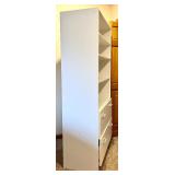 White Bookcase with Drawers