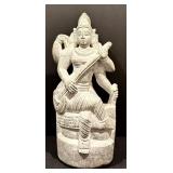 Stone Saraswati Idol Sculpted Statue
