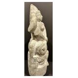 Stone Saraswati Idol Sculpted Statue