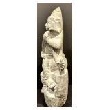 Stone Saraswati Idol Sculpted Statue