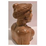 Wonderful Pair of Carved Wooden Filipino Busts