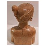 Wonderful Pair of Carved Wooden Filipino Busts