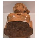 Wonderful Pair of Carved Wooden Filipino Busts
