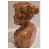Wonderful Pair of Carved Wooden Filipino Busts