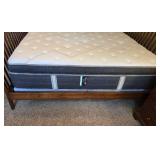 Beautiful Slatted Adjustable Wood King Bed Frame
