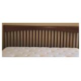Beautiful Slatted Adjustable Wood King Bed Frame