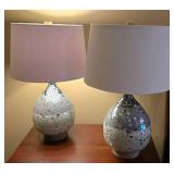 Lovely Blue Mirrored Table Lamps