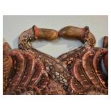 Pair of Vintage Java Board Carvings