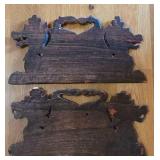 Pair of Vintage Java Board Carvings