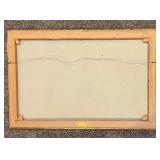 Vintage Mid Century Modern Oil Painting on Canvas