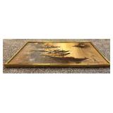 Vintage Mid Century Modern Oil Painting on Canvas