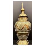 Pair of Beautiful Lidded Brass Vessels