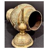 Pair of Beautiful Lidded Brass Vessels