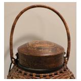 Vintage Thai Covered Basket