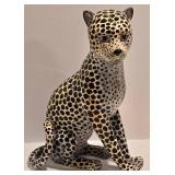 Vintage Ceramic Leopard Figure