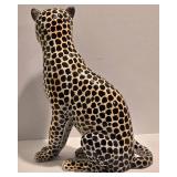 Vintage Ceramic Leopard Figure