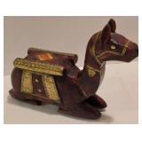 Pair of Vintage Camel Carvings