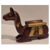 Pair of Vintage Camel Carvings