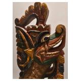 Incredible Hand Carved & Painted Dragon Boat Sculpted Mancala Game