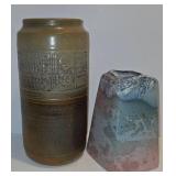 Pair of Unique Pottery Vases
