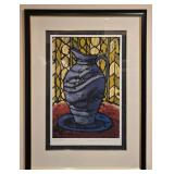 Signed "Blue Pitcher" Framed Silkscreen