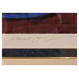 Signed "Blue Pitcher" Framed Silkscreen
