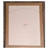 Signed "Red Vase" Framed Silkscreen