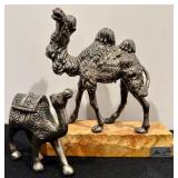 Vintage Ben Zion Sterling Silver Camel Figurine and Small Collectible Camel Figurine