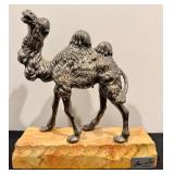 Vintage Ben Zion Sterling Silver Camel Figurine and Small Collectible Camel Figurine