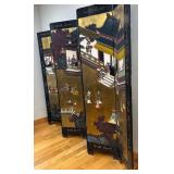 Gorgeous Vintage Chinese Decorative Panel Screen / Room Divider / Chinese Six-Panel Folding Screen