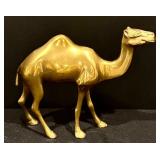 Set of Three Vintage Brass Camel Figurines