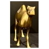 Set of Three Vintage Brass Camel Figurines