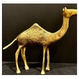 Set of Three Vintage Brass Camel Figurines