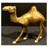 Set of Three Vintage Brass Camel Figurines