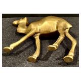 Set of Three Vintage Brass Camel Figurines