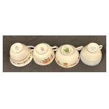 Assorted Vintage Teacups and Saucers