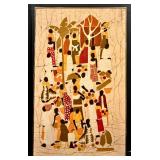 Framed African Batik Artwork
