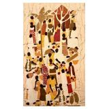 Framed African Batik Artwork