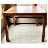Square Brown Wooden Table