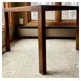 Square Brown Wooden Table