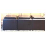 Versatile Faux Leather Ottoman / Table