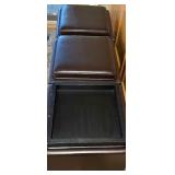 Versatile Faux Leather Ottoman / Table